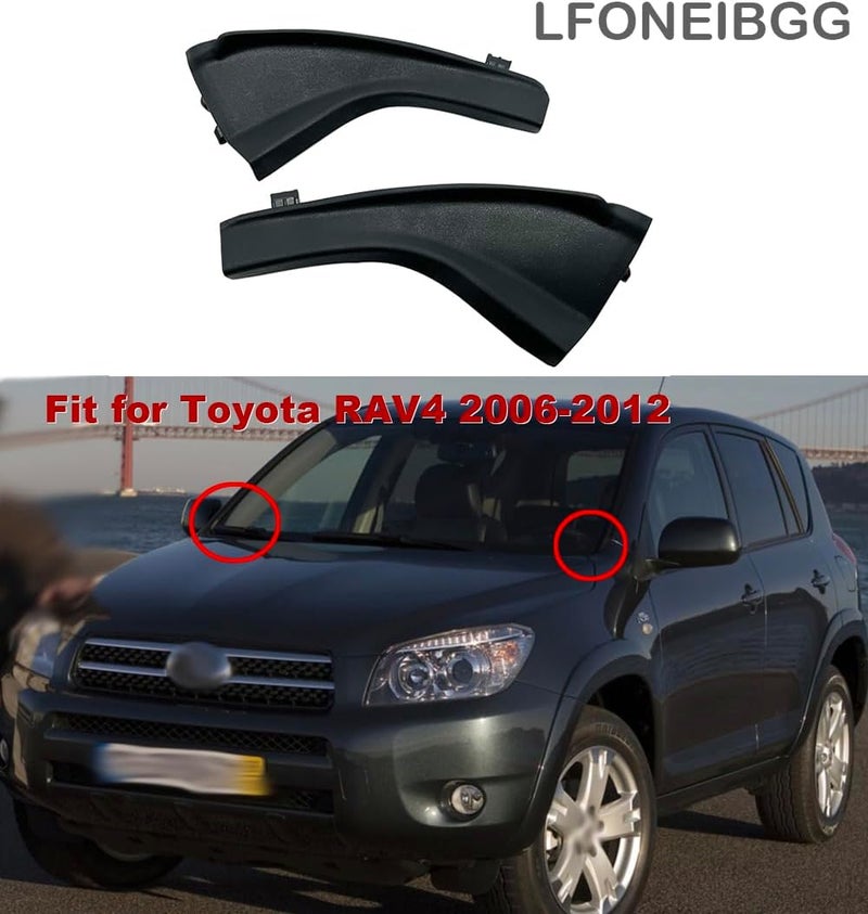 LFONEIBGG For Toyota RAV4 2006-2012 Front LH and RH Cowl Extension Trim Windshield Wiper side Corner Panel Fender Cover - Image 2